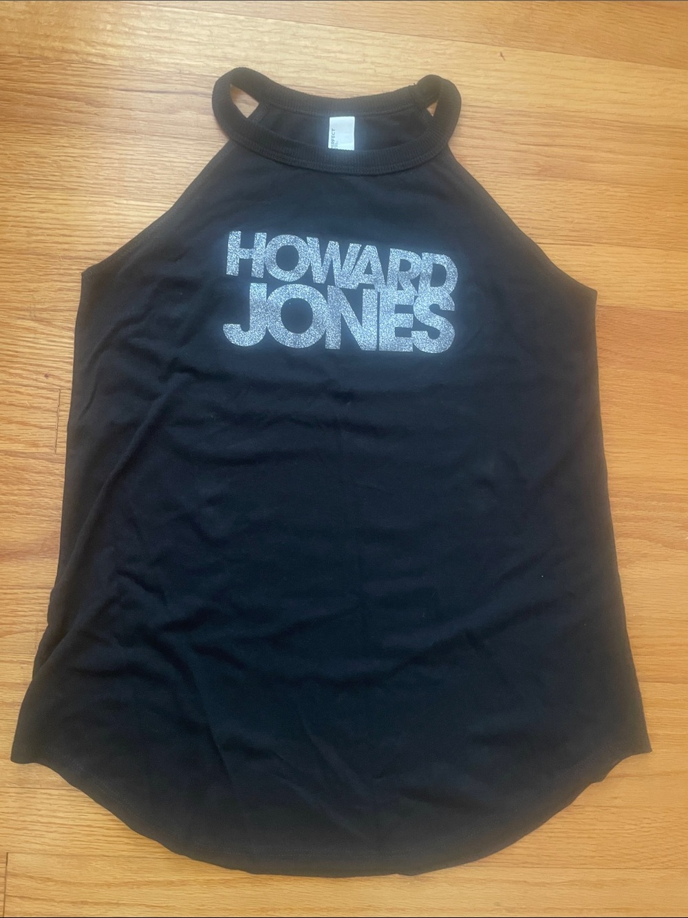 Howard Jones Black Glitter concert Tank Top.